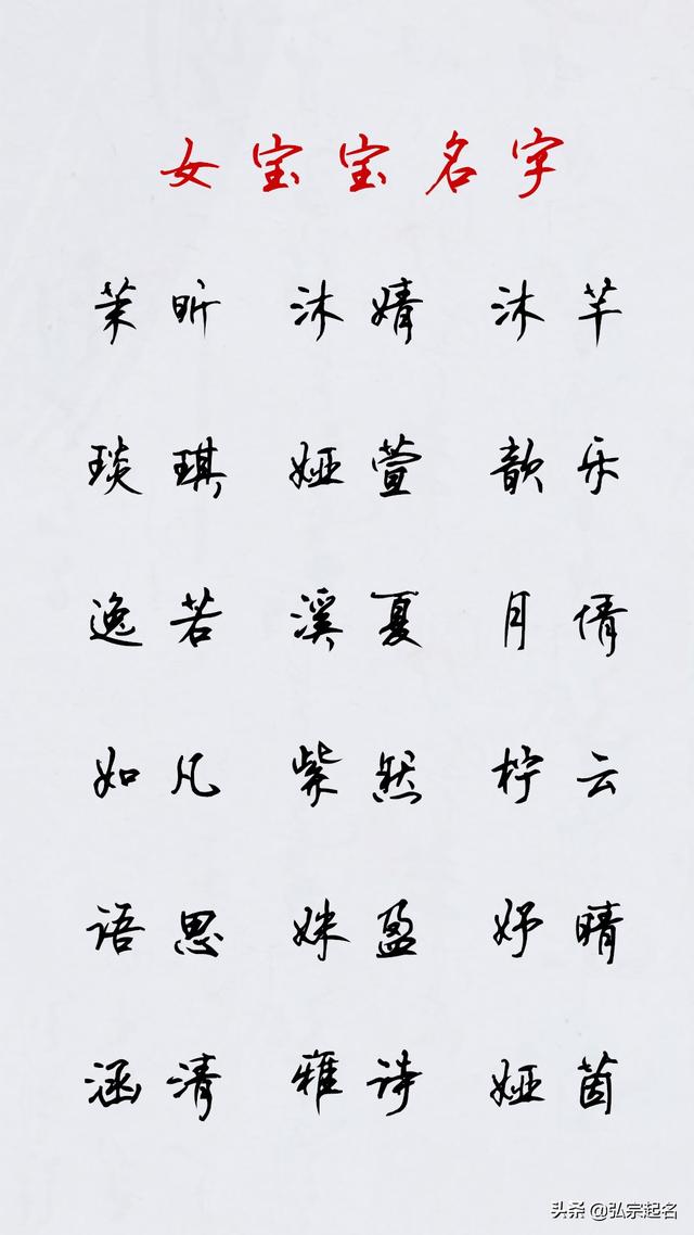 鼠年防撞名男女宝宝好听名字